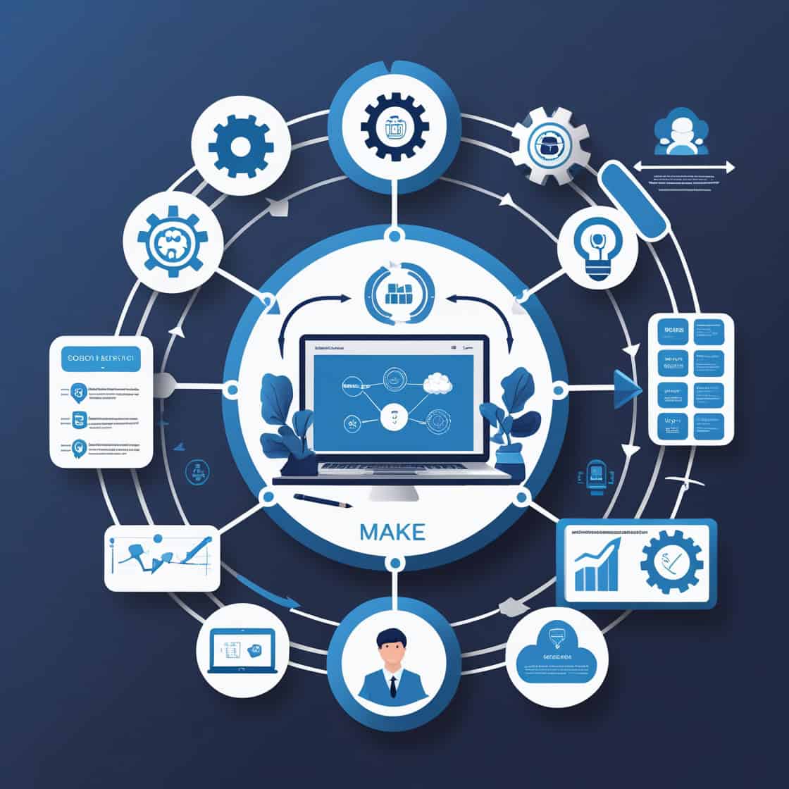 הקורס המלא לאוטומציה עסקית עם MAKE - כל מה שצריך לדעת על אוטומציה עסקית